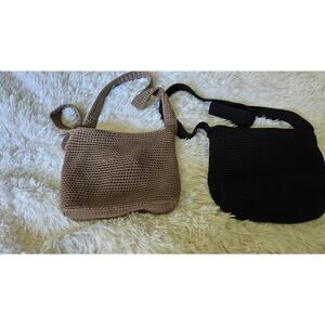 The Sak Tan and Black Shoulder Bags